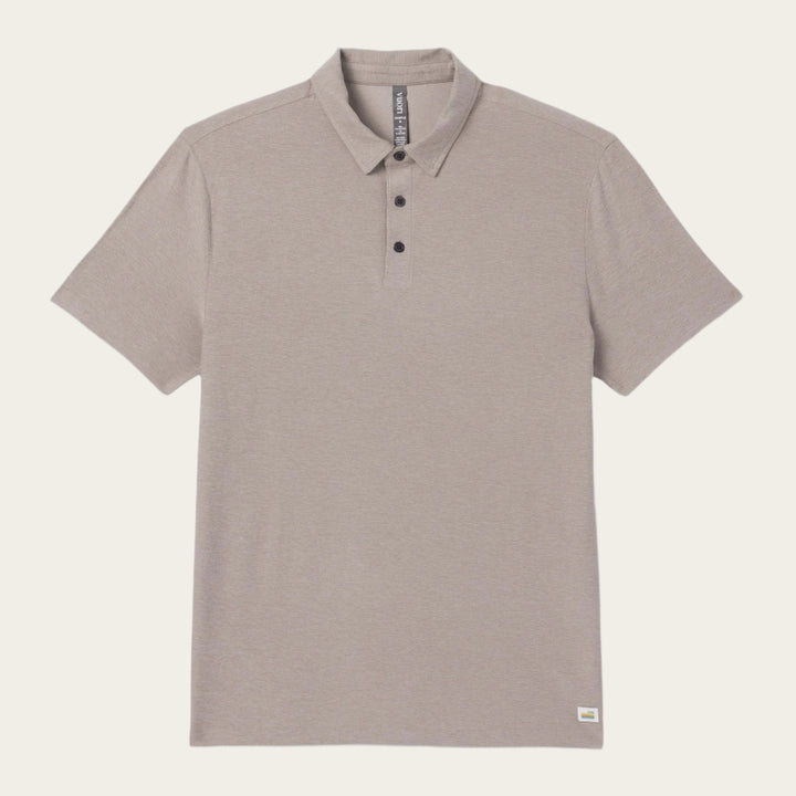 Vuori Men's Strato Tech Polo | Mocha Heather