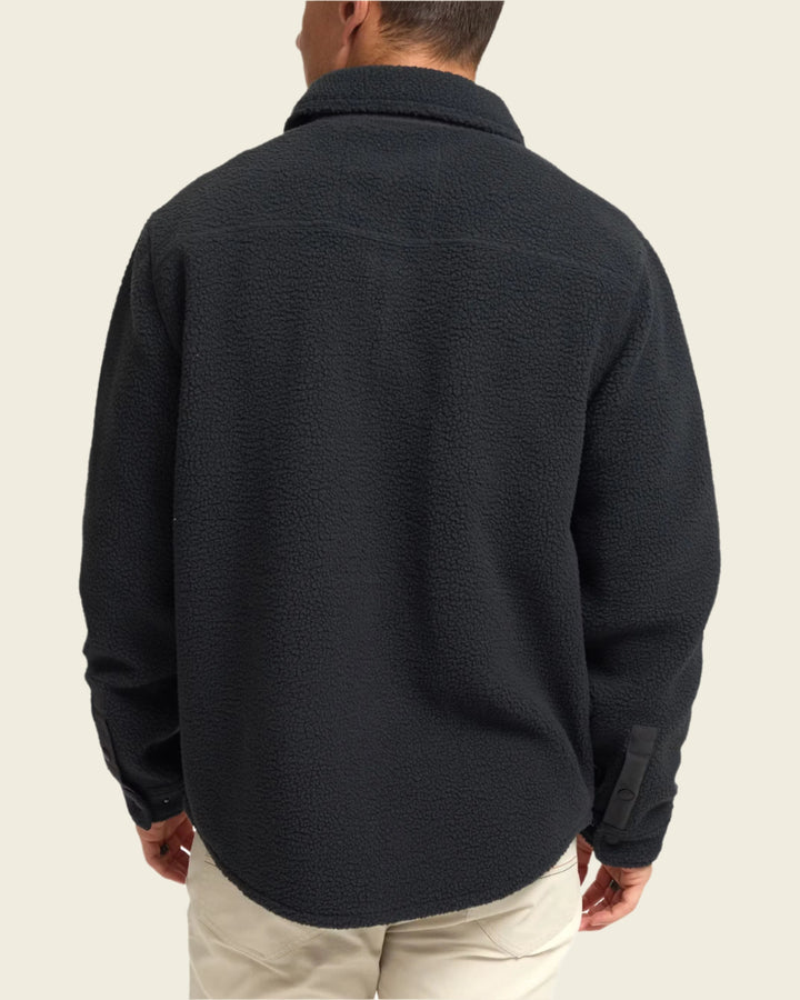 Allegheny Fleece Overshirt Hanko Stripe | Antique Black