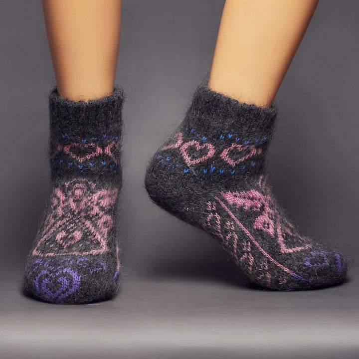 Women's Angel Love Thick Merino Wool Low-Cut Socks