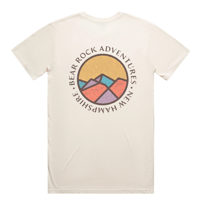 Bear Rock Premium Patagonia Circle Ecru Back T-shirt