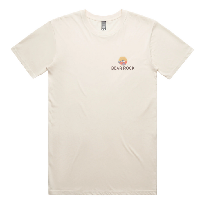 Bear Rock Premium Patagonia Circle Ecru Front T-shirt