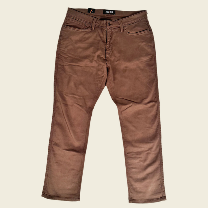 DUER Men's No Sweat Relaxed Taper Pant - Timber
