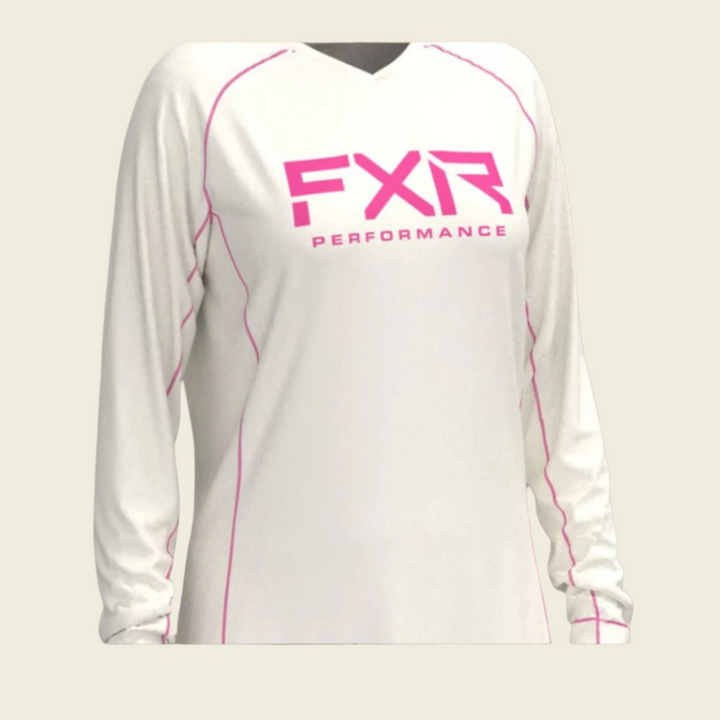 FXR W Attack UPF Longsleeve 22 Bone E Pink
