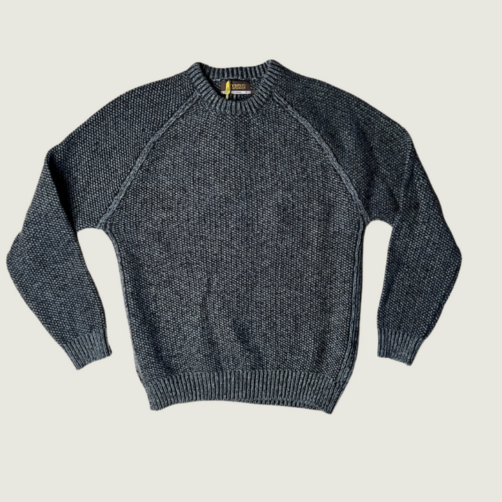 Fisherman Out of Ireland Raglan Crew Neck Sweater Granite