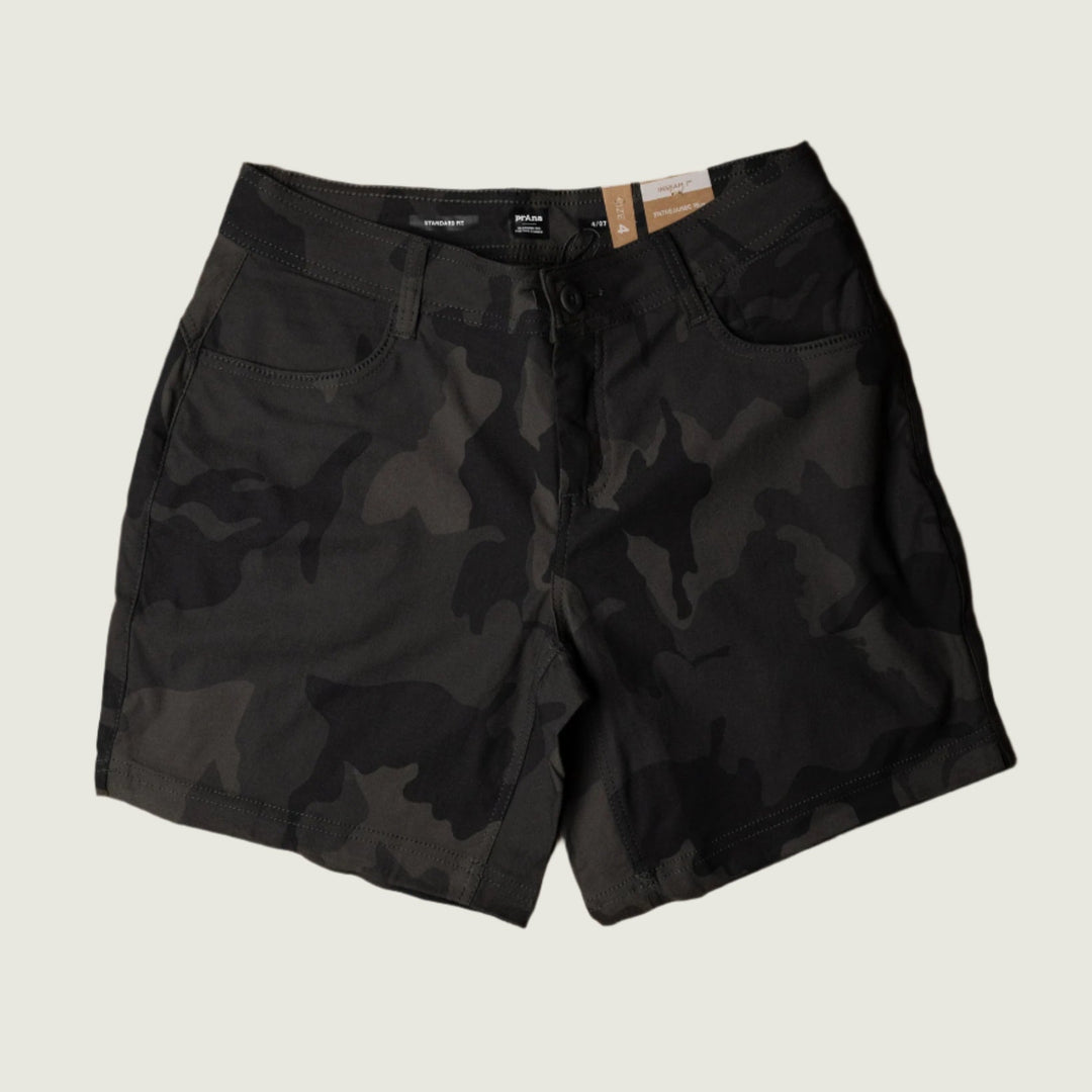 Prana W's Halle Short ll charcoal Camo
