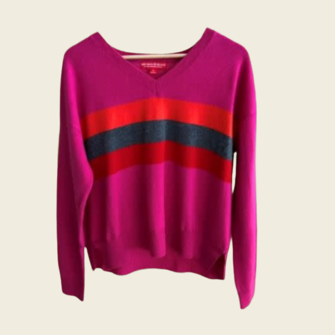 Krimson Klover Ruth Cashmere Pullover Berry