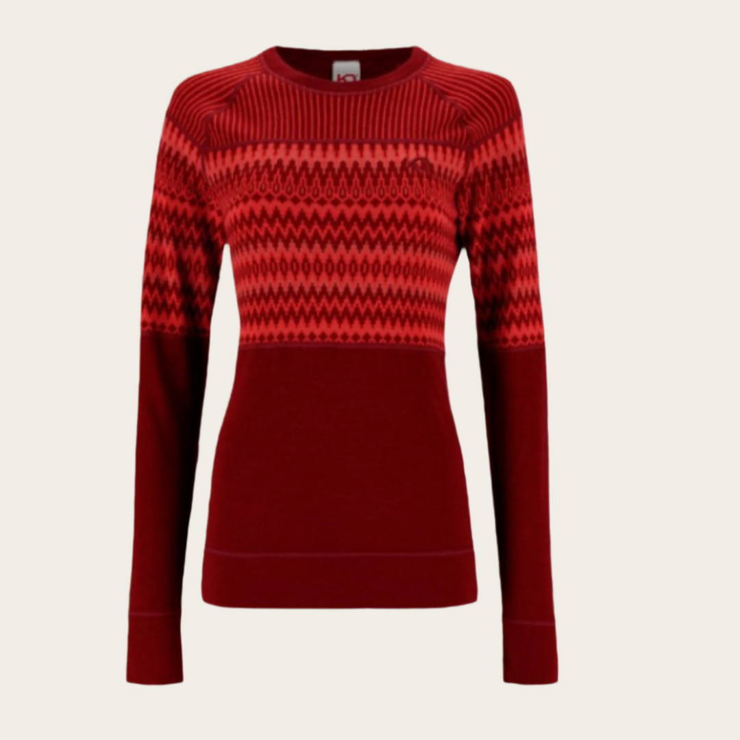 Kari Traa Silja Long Sleeve Baselayer Rouge