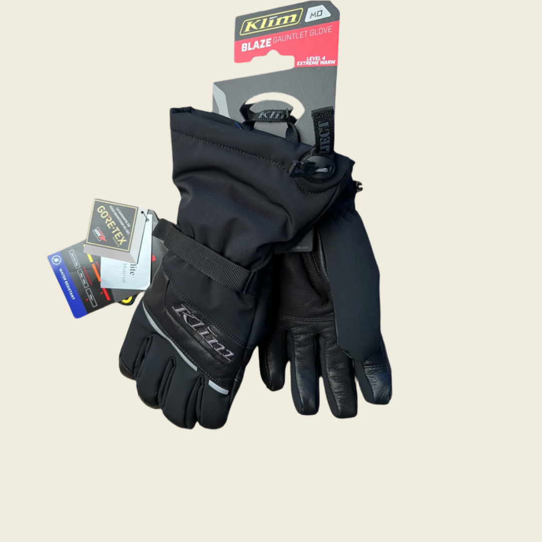 Klim Blaze Gauntlet Glove Black Asphalt