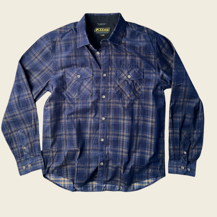 Klim Garns Cord Shirt Navy Blue
