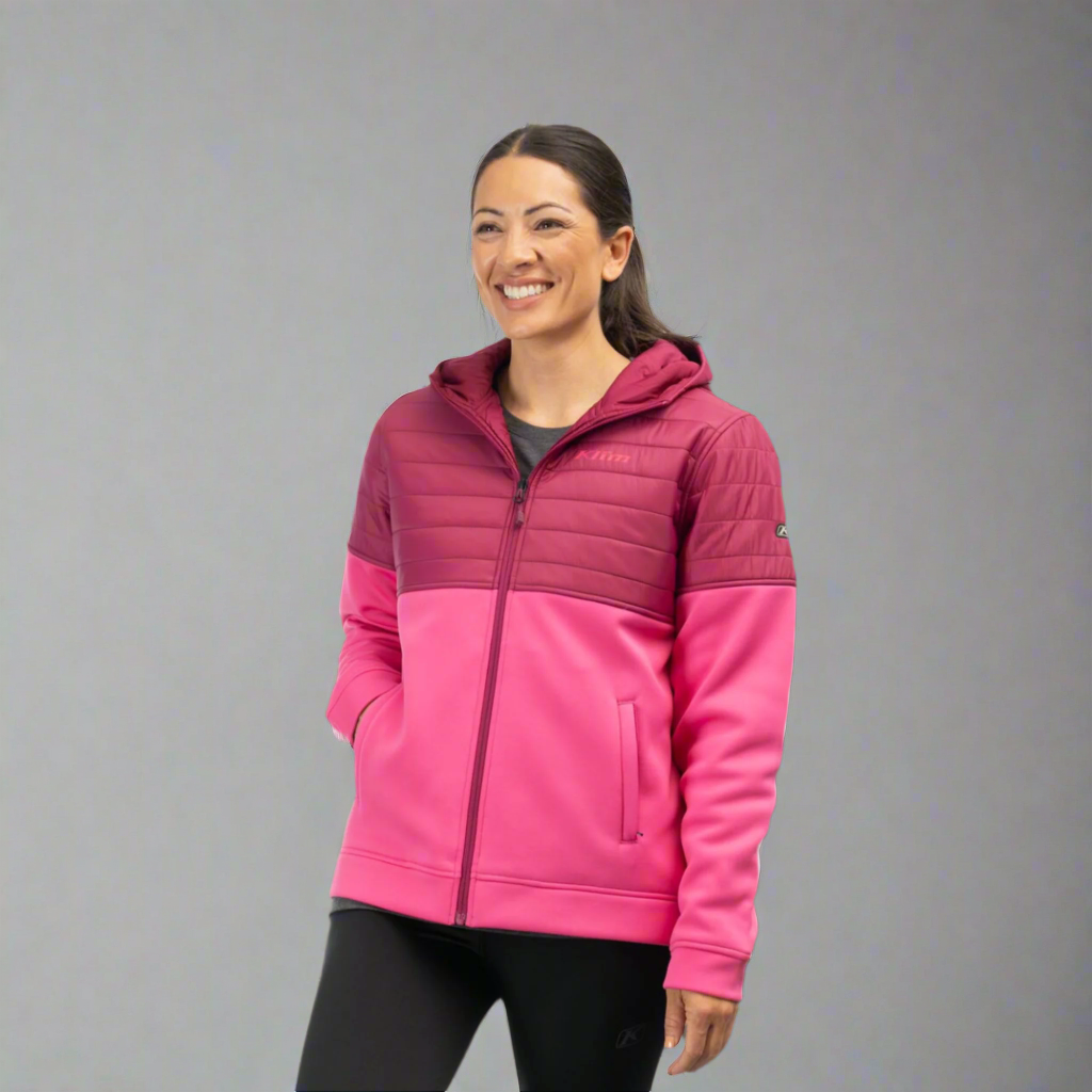Klim W's Granite Canyon Insulated Hoodie Punch Pink Raspberry