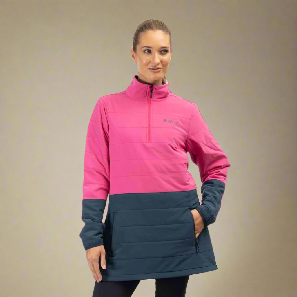 Klim Soteria Insulated Hoodie Punch Pink Dress Blues