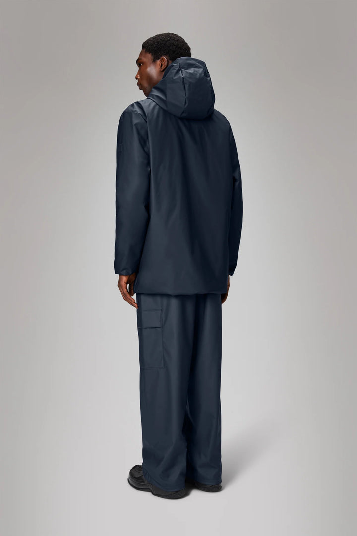 Rains Lohja Long Insulated Jacket Navy