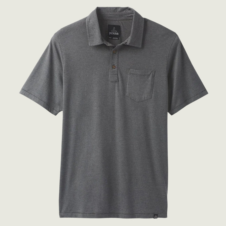 Prana M's Polo | Charcoal Heather