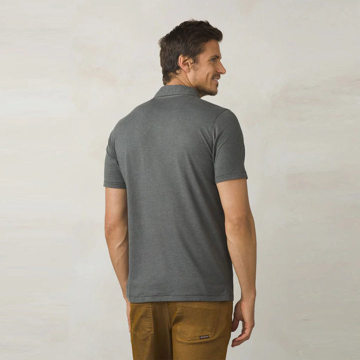 Prana M's Polo | Charcoal Heather