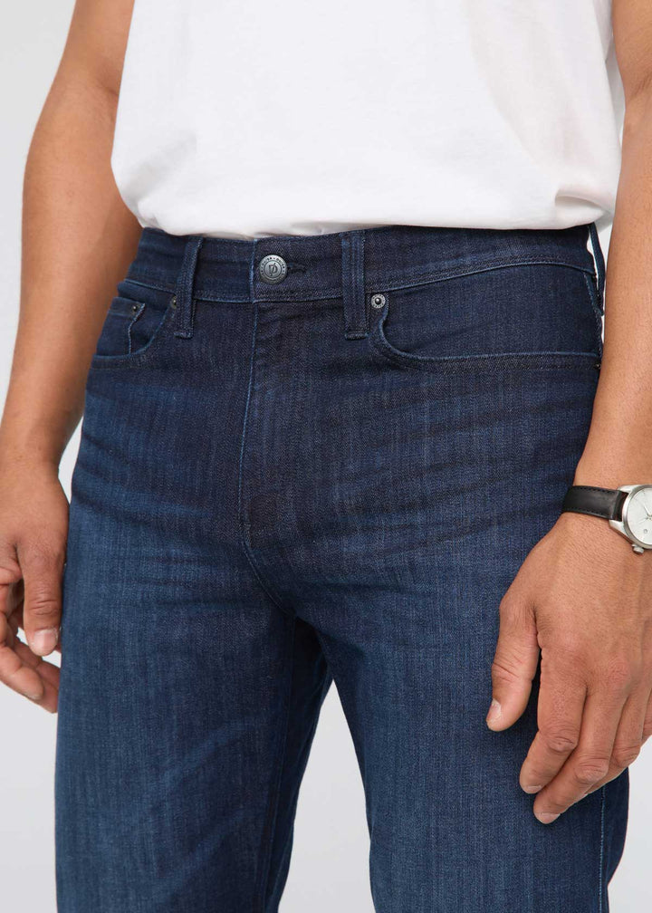 DUER Men's Performance Denim Athletic Straight Modern Dark Indigo