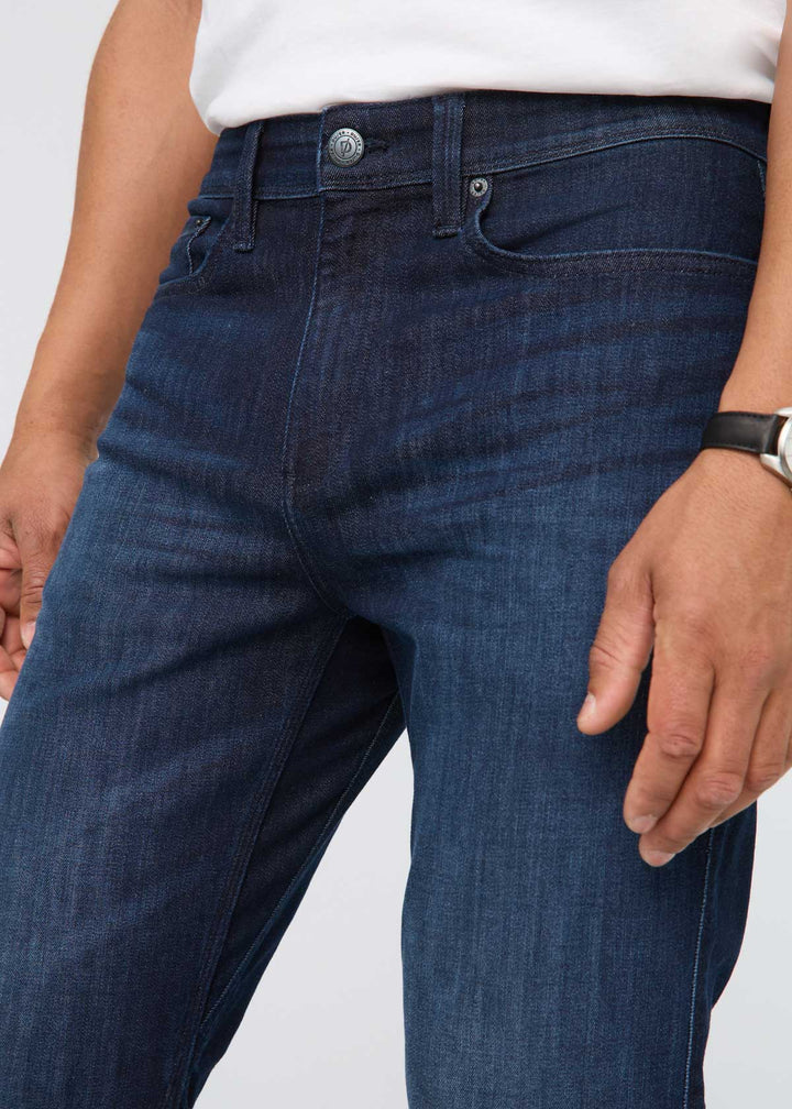 DUER Men's Performance Denim Athletic Straight Modern Dark Indigo