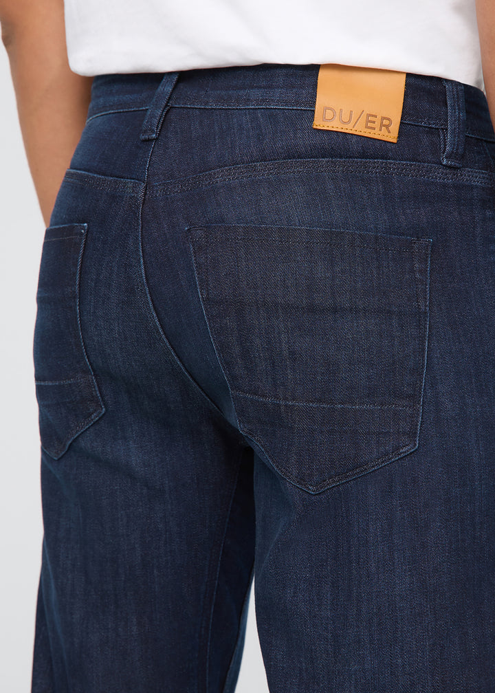 DUER Men's Performance Denim Athletic Straight Modern Dark Indigo