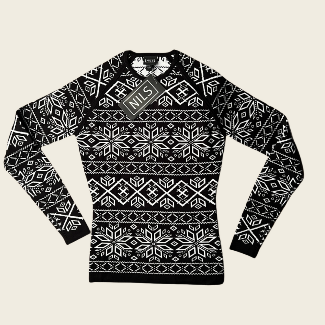 Nils Vail Sweater Black White