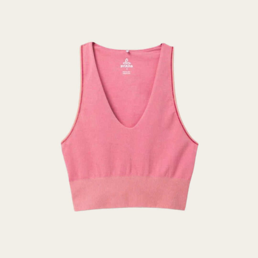 Prana Sopra Seamless Crop Top Cloud Blush