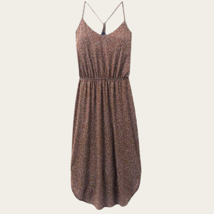 Prana W's Ayla Dress Cocoa Alotta Dots
