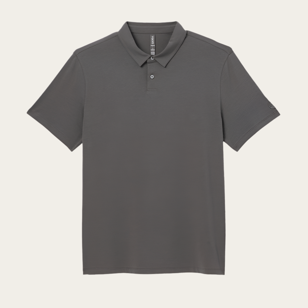 Vuori S/S Feather Polo | Warm Grey