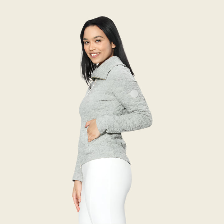 tonia debellis Shiloh Jacket Block Letter Greymix