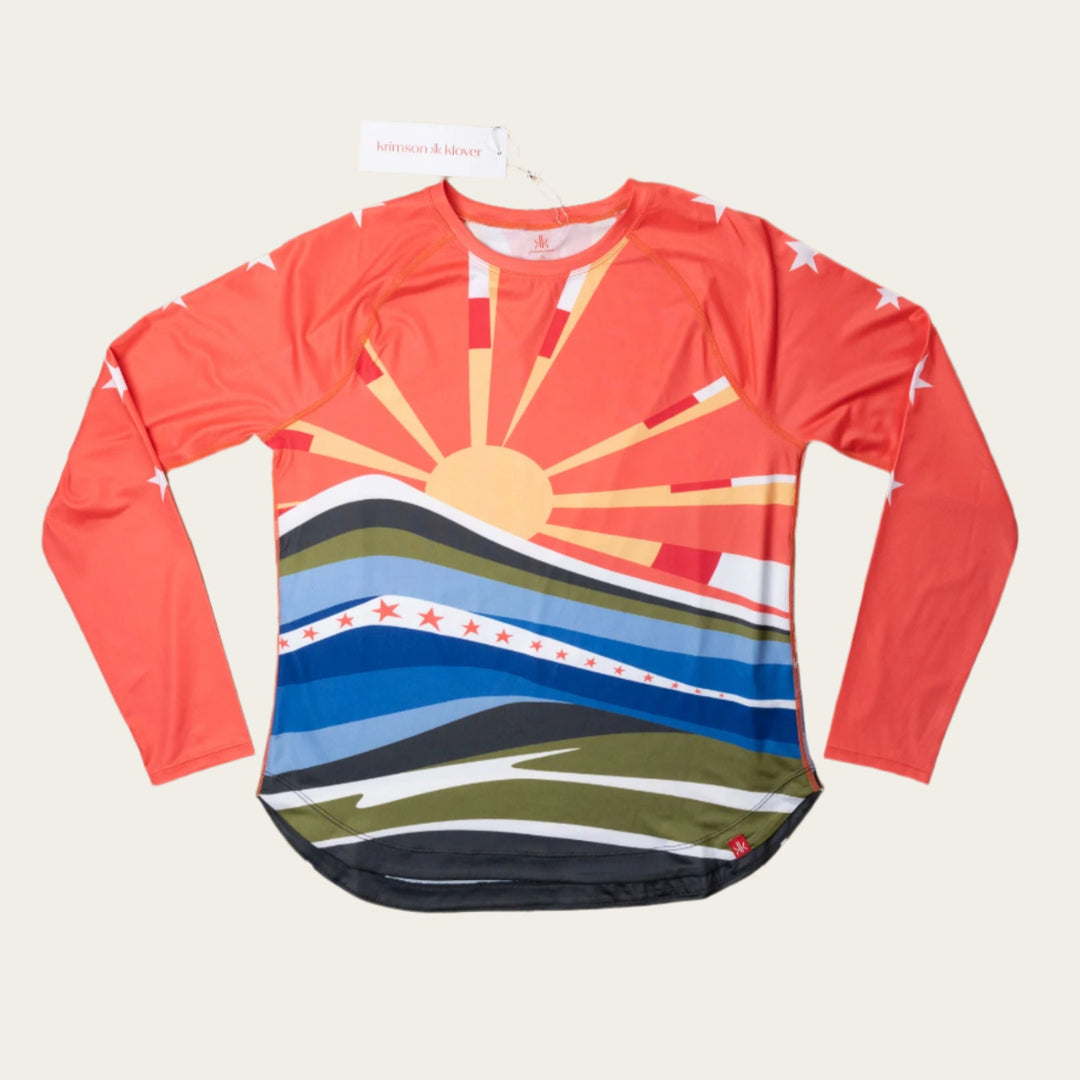 Krimson Klover Sara LS Sunshirt sunburst coral