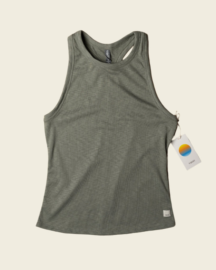 Vuori Women's Sunrise High Neck Tank Pistachio