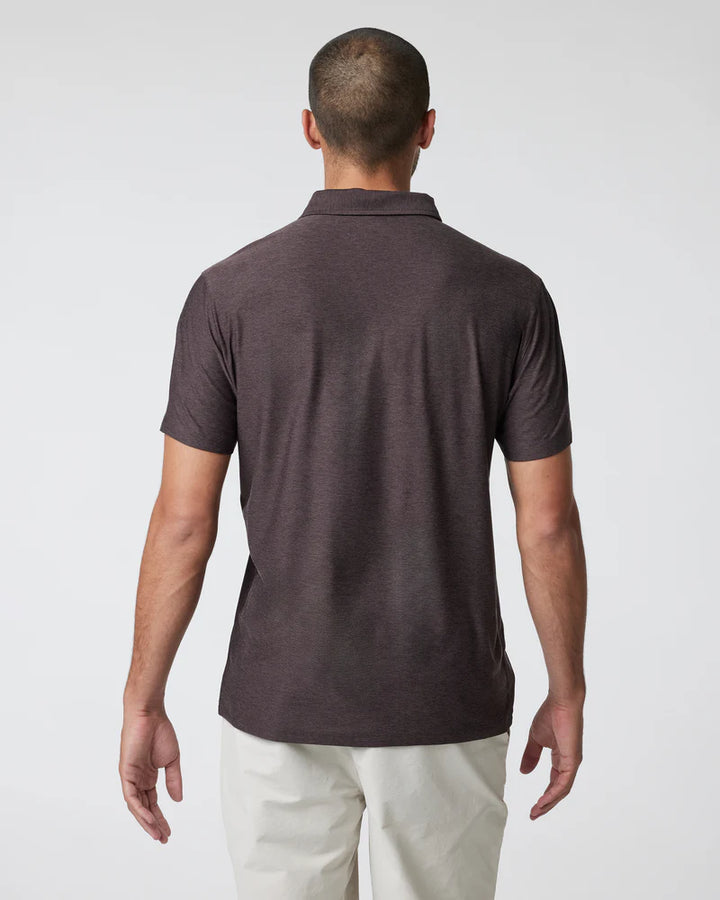 Vuori Men's Strato Tech Polo | Sangria Heather