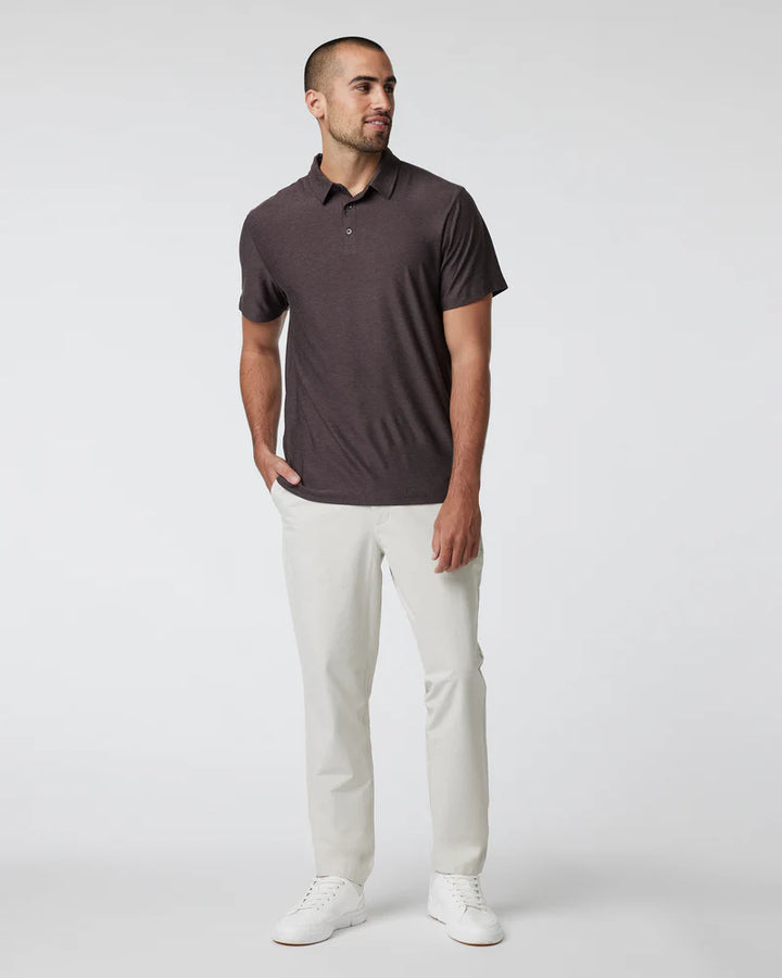 Vuori Men's Strato Tech Polo | Sangria Heather