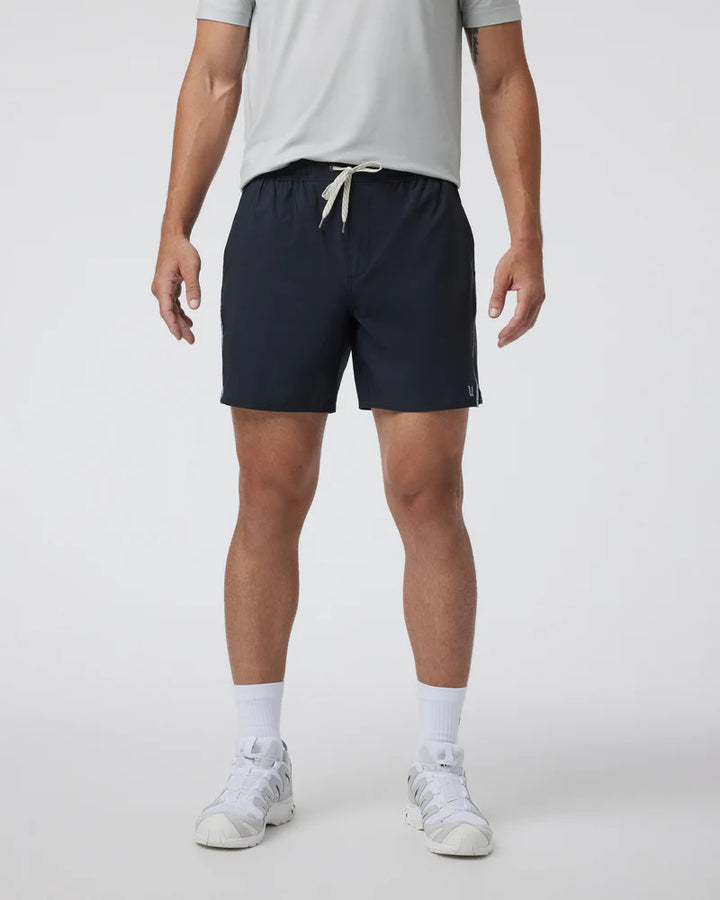 Vuori Trail Short 2.0 | Black/Heather Grey