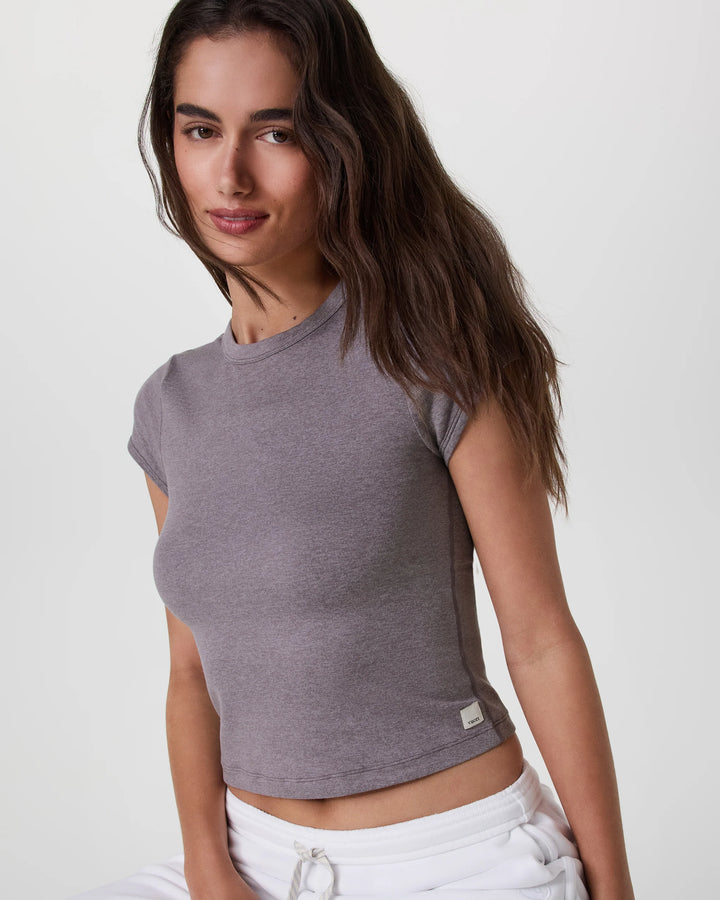 Vuori Halo Baby Tee | Lunar Grey Heather