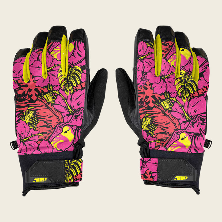 509 Freeride Gloves Pink Vis Floral