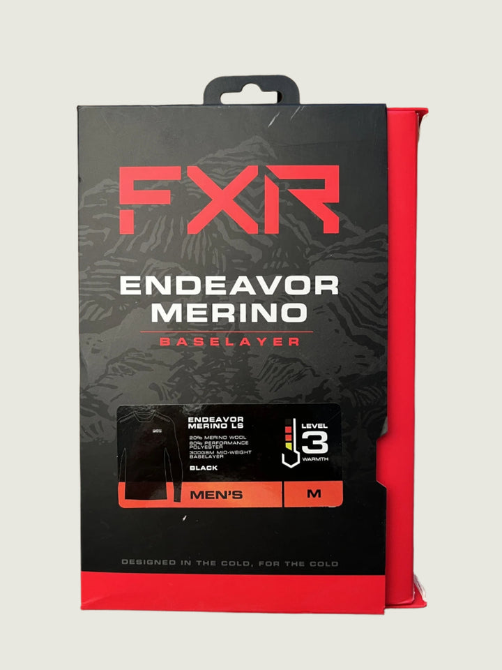 FXR Men's Endeavor Merino Longsleeve Black