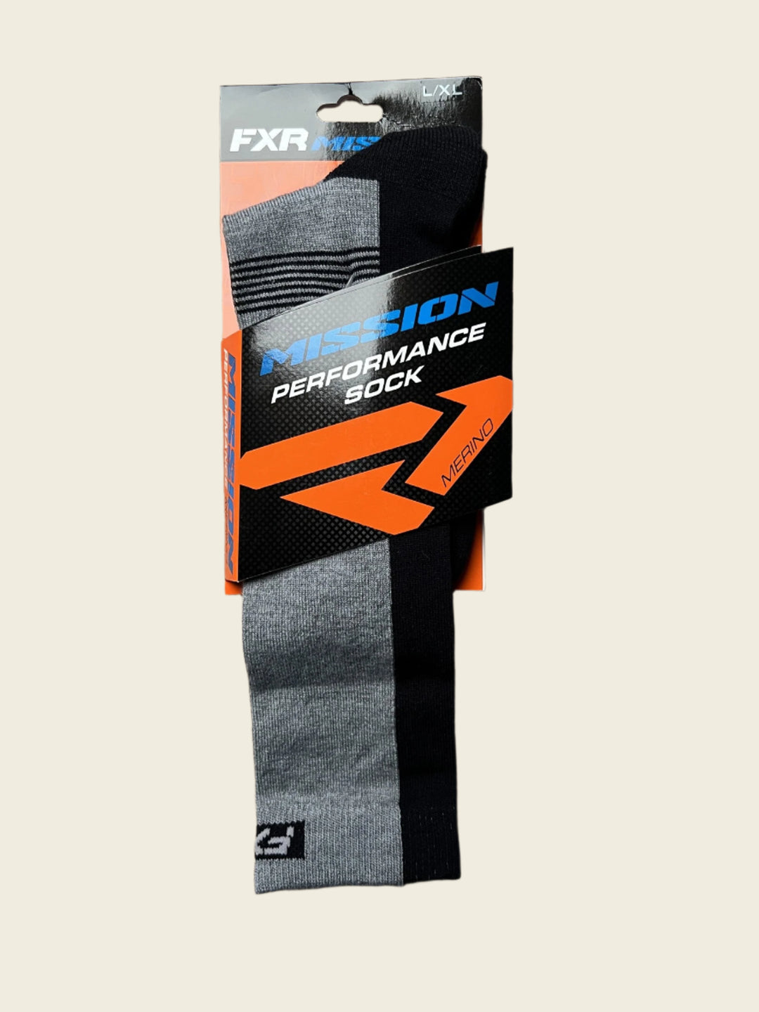 FXR Mission Performance Socks Heather Black