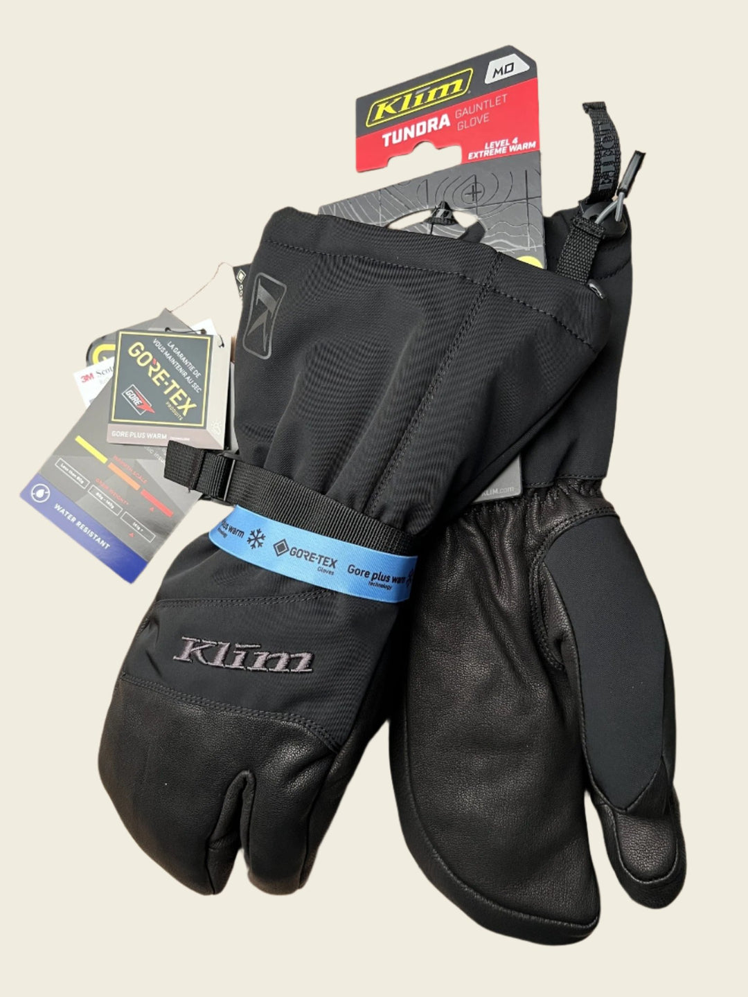 KLIM Tundra Gauntlet Glove Black Asphalt