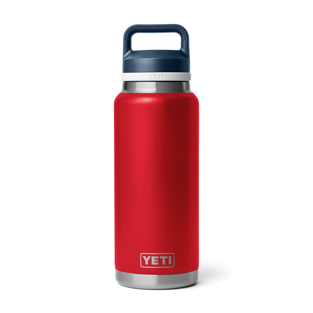 Yeti Rambler 36 oz Bottle w/Chug Cap Rescue Red White Navy