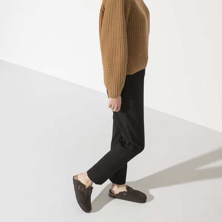 Birkenstock Boston Shearling | Suede Leather Mocha 