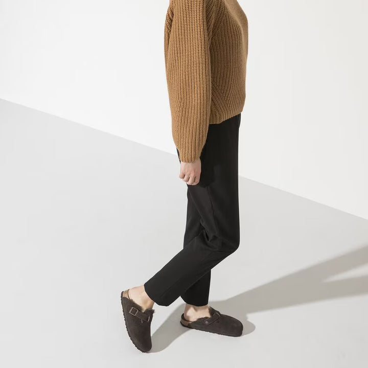Birkenstock Boston Shearling | Suede Leather Mocha 