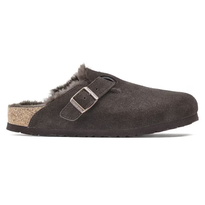 Birkenstock Boston Shearling | Suede Leather Mocha 