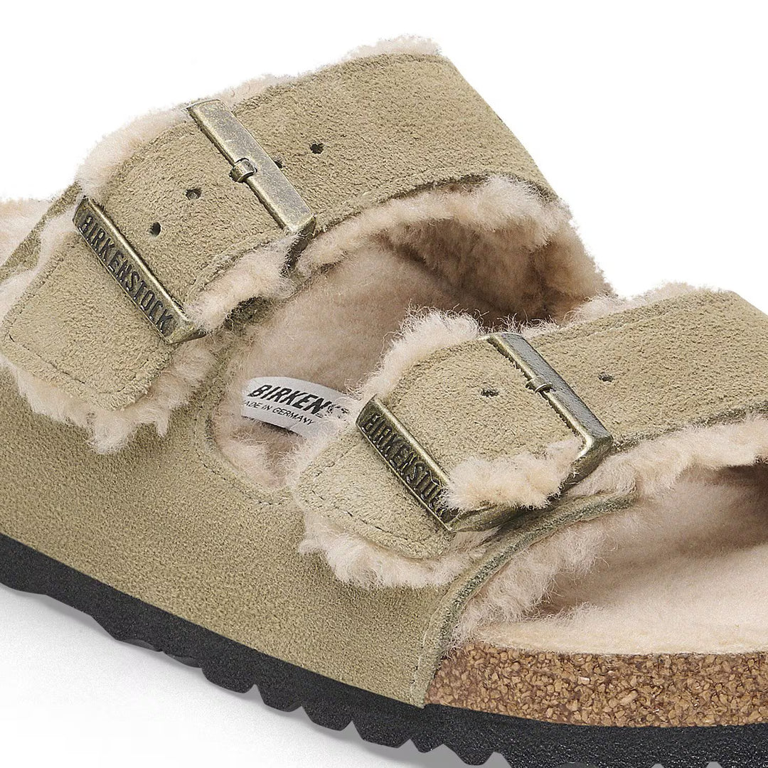 Birkenstock Arizona Shearling | Suede Taupe