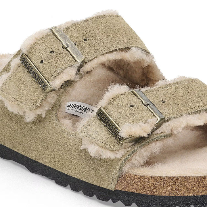 Birkenstock Arizona Shearling | Suede Taupe