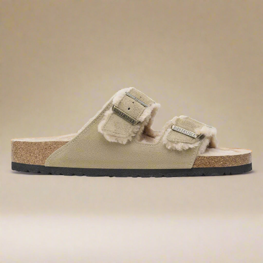 Birkenstock Arizona Shearling | Suede Taupe