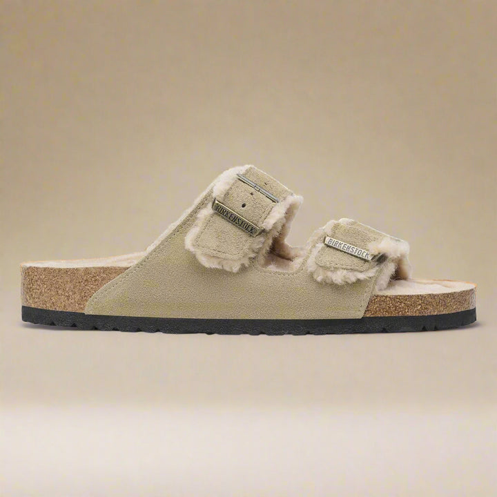 Birkenstock Arizona Shearling | Suede Taupe
