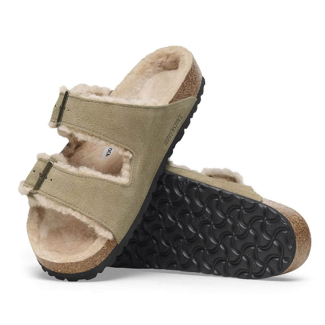 Birkenstock Arizona Shearling | Suede Taupe