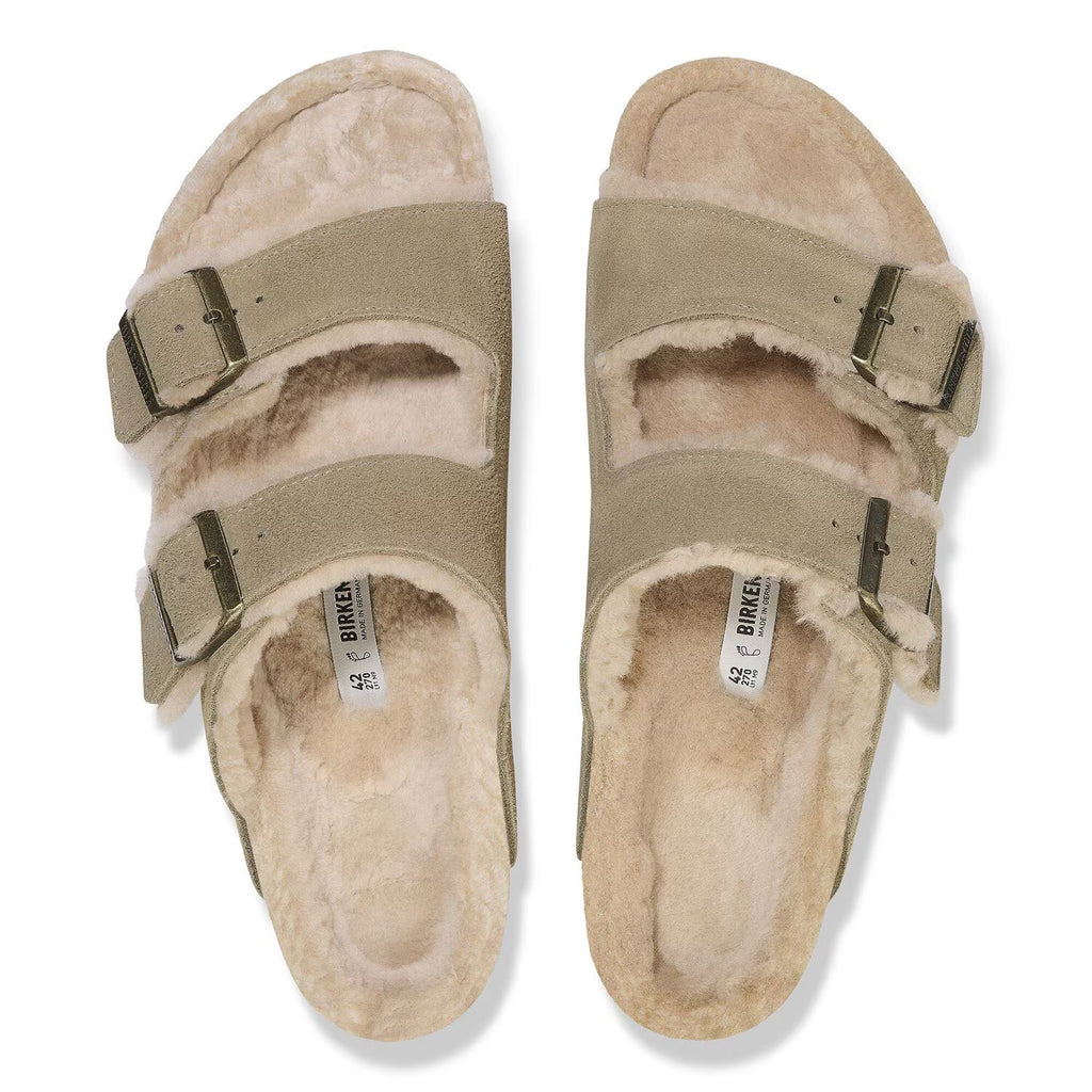 Birkenstock Arizona Shearling | Suede Taupe