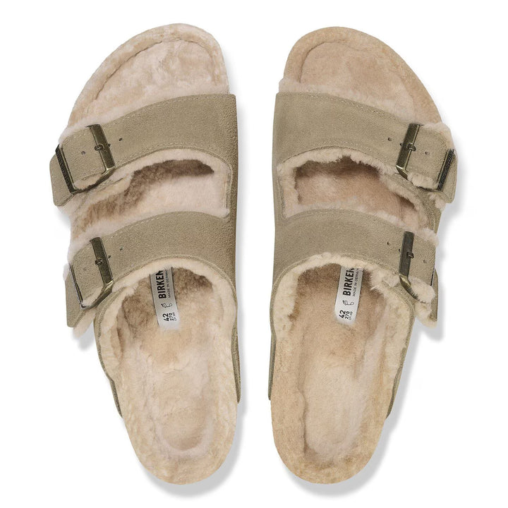 Birkenstock Arizona Shearling | Suede Taupe