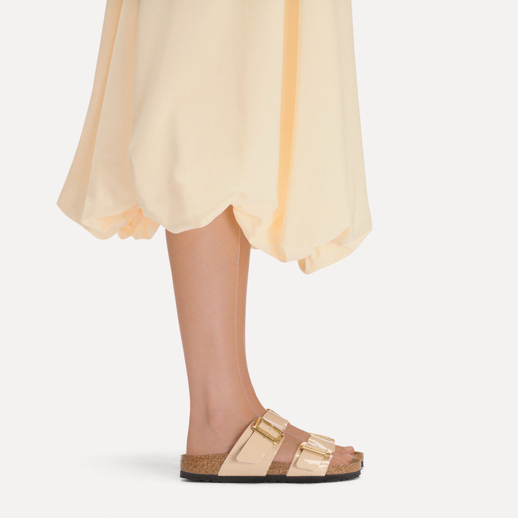 Sydney Luxe Buckle Birko-Flor Patent Sand