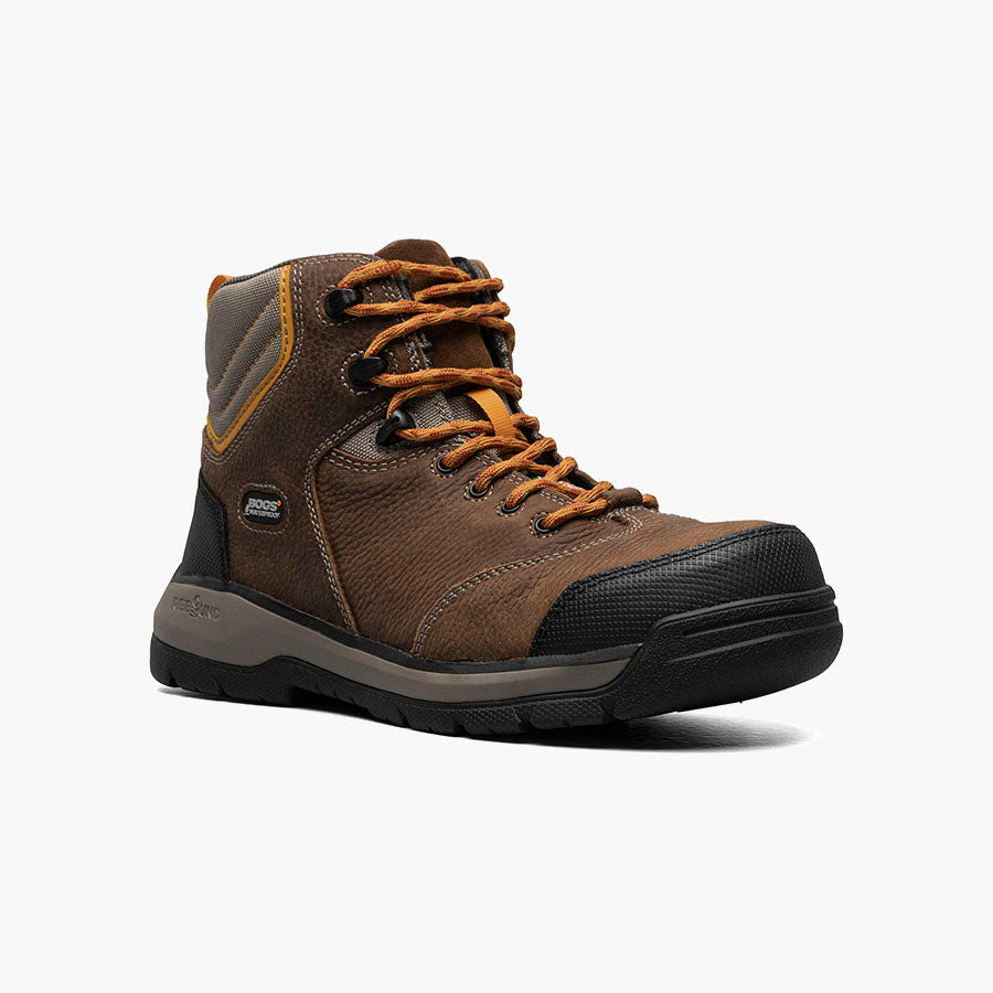 Bogs Men's Bedrock 6" Comp Toe Brown Multi
