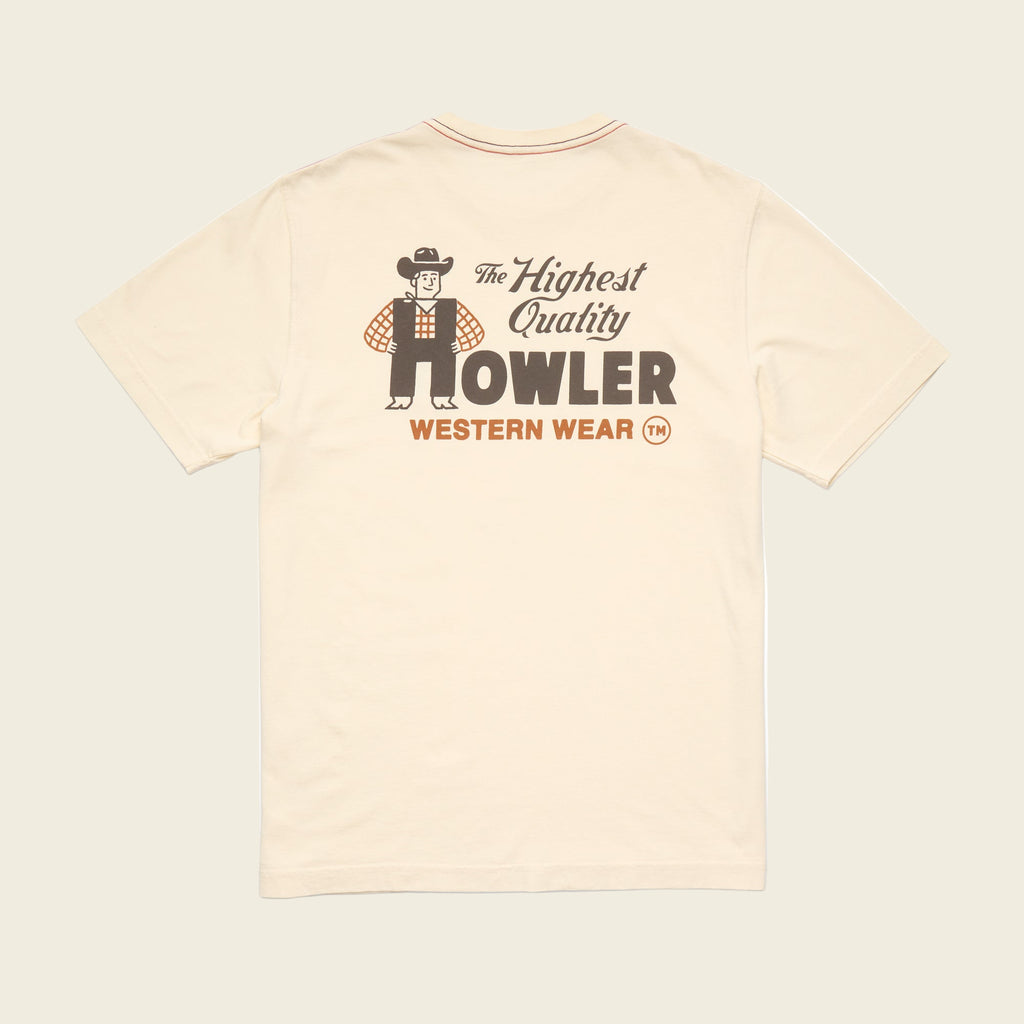 Howler Brothers Cotton T-Shirt Western Wear | Natural